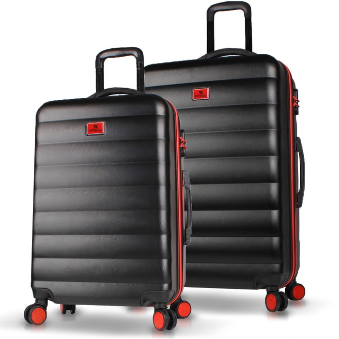 Zoozie Bags Juego de Maletas de 2 Piezas Negro Zoozie Bags Juego de Maletas de 2 Piezas Negro